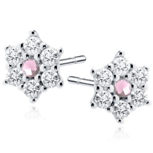 Cercei argint cu piatra roz DiAmanti Z1127ER_LP-DIA